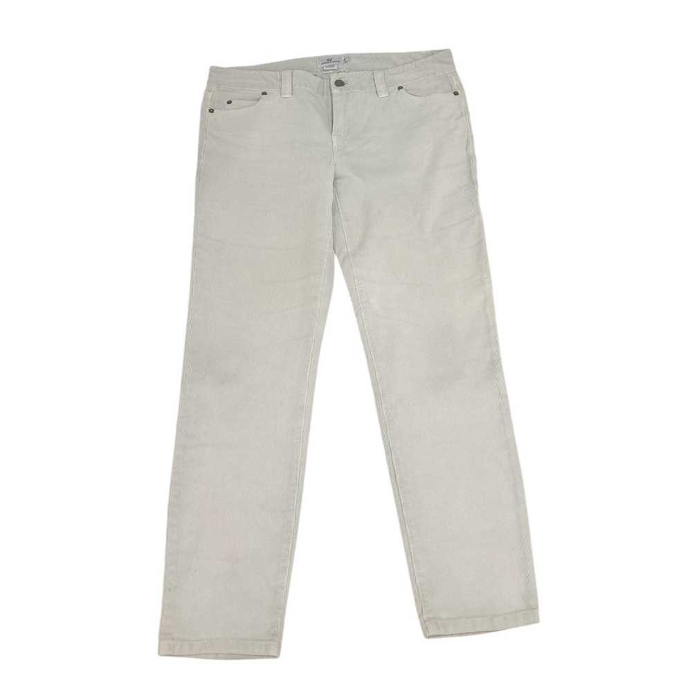Vineyard Vines Corduroy stretch cotton straight Leg Pants in Light Greige sz 10
